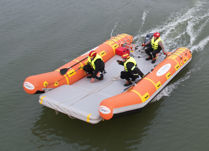充氣救援運輸船 （第2代，輕型+裝配式+60馬力舷外機）