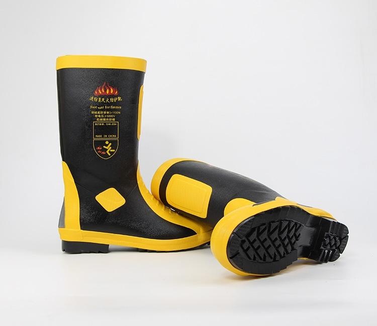 消防員滅火防護膠靴