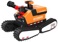 全地形防爆四驅(qū)消防滅火偵察機(jī)器人【電動(dòng)四履帶】 (第5代，360°升降云臺探測裝置+語音控制）